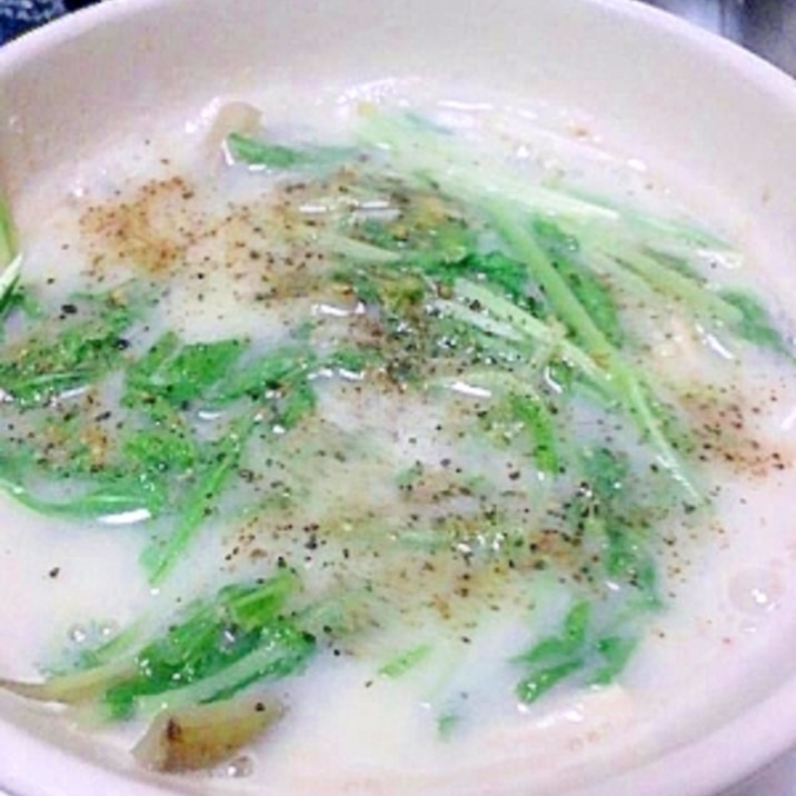 水菜とごぼうのミルクスープ レシピ 作り方 By Maiko Kuma 楽天レシピ